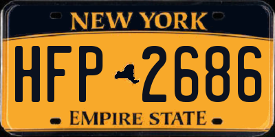 NY license plate HFP2686
