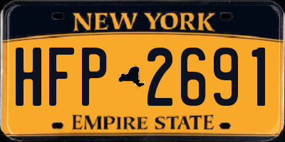 NY license plate HFP2691