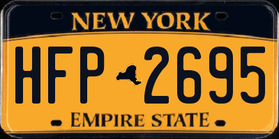 NY license plate HFP2695