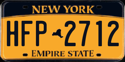 NY license plate HFP2712