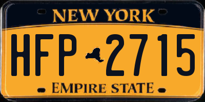 NY license plate HFP2715