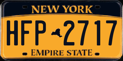 NY license plate HFP2717