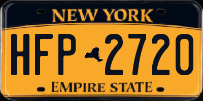 NY license plate HFP2720
