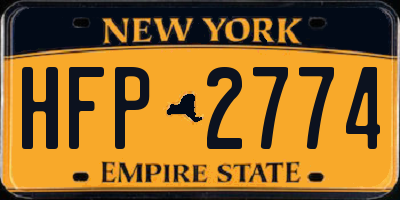 NY license plate HFP2774