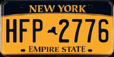 NY license plate HFP2776