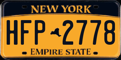 NY license plate HFP2778