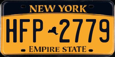 NY license plate HFP2779