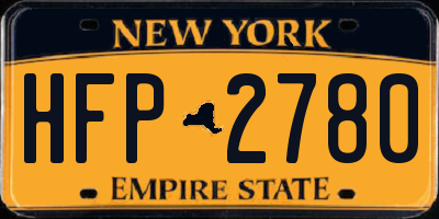 NY license plate HFP2780