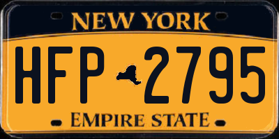 NY license plate HFP2795