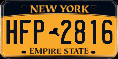 NY license plate HFP2816