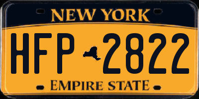 NY license plate HFP2822