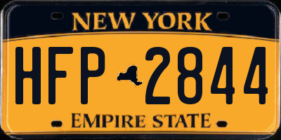 NY license plate HFP2844