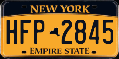 NY license plate HFP2845