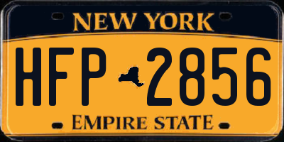 NY license plate HFP2856