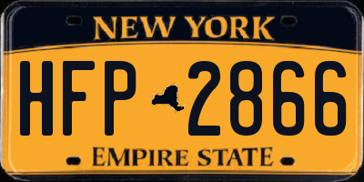 NY license plate HFP2866