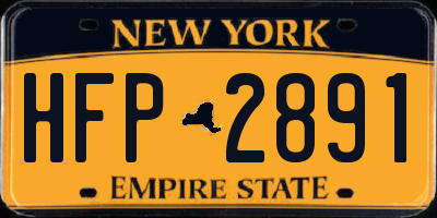 NY license plate HFP2891