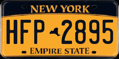 NY license plate HFP2895