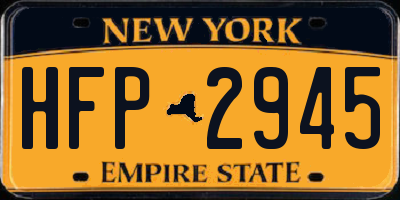 NY license plate HFP2945