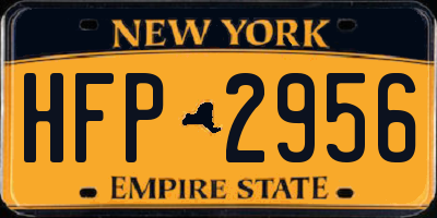 NY license plate HFP2956