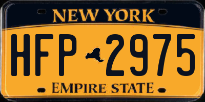 NY license plate HFP2975
