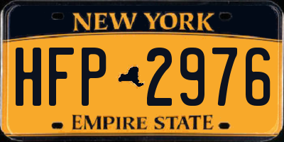 NY license plate HFP2976