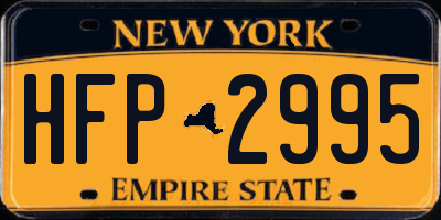 NY license plate HFP2995