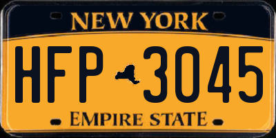 NY license plate HFP3045