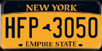 NY license plate HFP3050