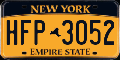 NY license plate HFP3052