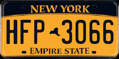 NY license plate HFP3066