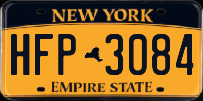 NY license plate HFP3084