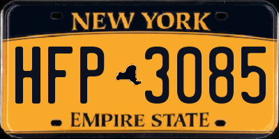 NY license plate HFP3085