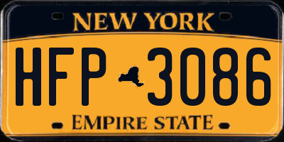 NY license plate HFP3086