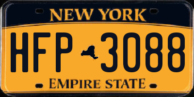 NY license plate HFP3088