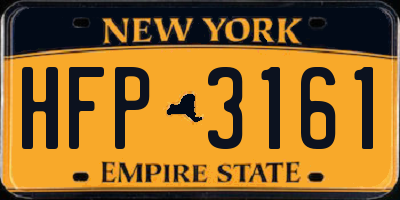 NY license plate HFP3161