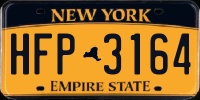 NY license plate HFP3164