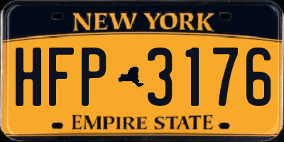NY license plate HFP3176