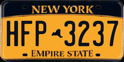 NY license plate HFP3237