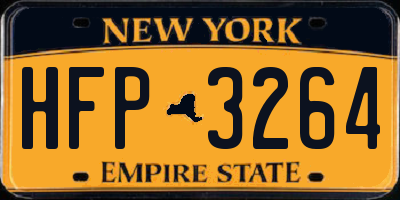 NY license plate HFP3264