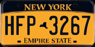 NY license plate HFP3267
