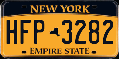 NY license plate HFP3282