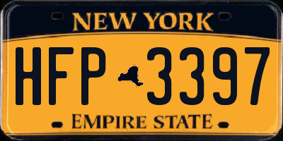 NY license plate HFP3397