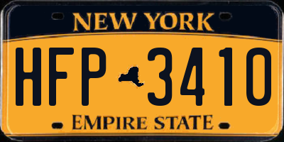NY license plate HFP3410