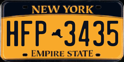 NY license plate HFP3435