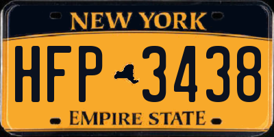 NY license plate HFP3438