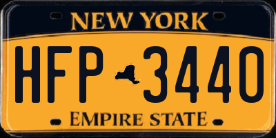 NY license plate HFP3440
