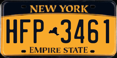 NY license plate HFP3461