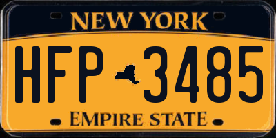 NY license plate HFP3485