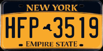 NY license plate HFP3519