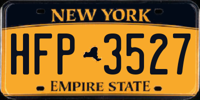 NY license plate HFP3527